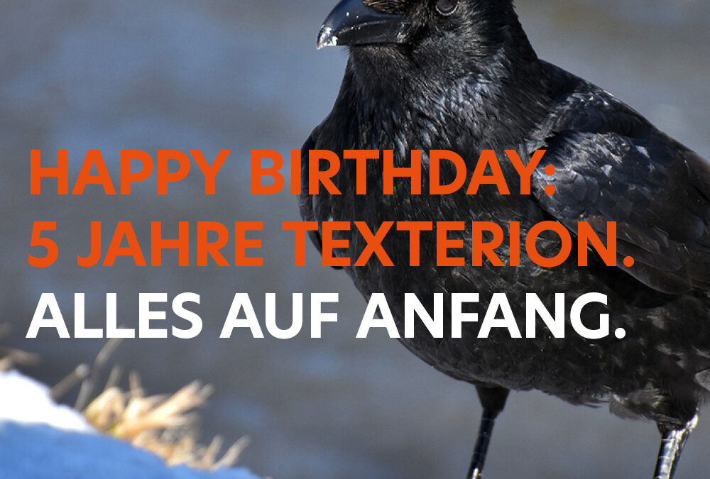 Happy Birthday: 5 Jahre texterion